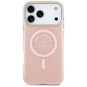 Karl Lagerfeld IML Karl RSG Logo MagSafe - Etui iPhone 17 Pro Max (różowy)