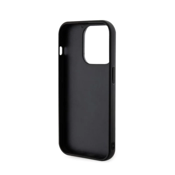 Karl Lagerfeld 3D Rubber Glitter Logo - Etui iPhone 15 Pro (czarny)
