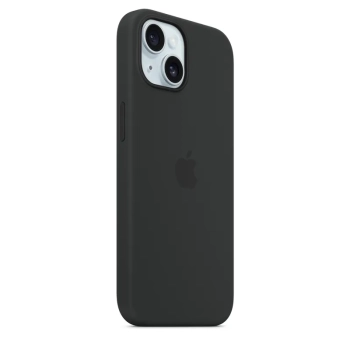 Apple Silicone Case - Silikonowe etui z MagSafe do iPhone 15 (czarny)