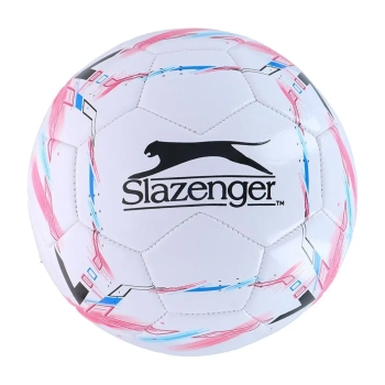 Slazenger - Piłka do piłki nożnej r. 5 (biały / różowy)