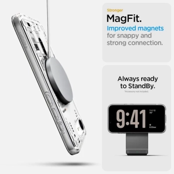Spigen Ultra Hybrid Mag MagSafe - Etui do iPhone 16e (Zero One)