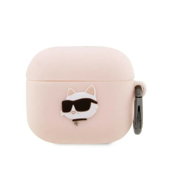 Karl Lagerfeld Silicone NFT Choupette Head 3D - Etui AirPods 3 (różowy)