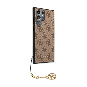 Guess 4G Charms Collection - Etui Samsung Galaxy S23 Ultra (brązowy)