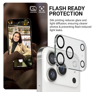 Crong Lens Shield - Szkło na aparat i obiektyw iPhone 17 Pro Max
