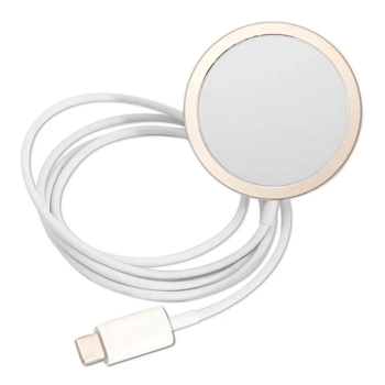 Guess Bundle Pack MagSafe 4G - Zestaw etui + ładowarka MagSafe iPhone 12 / iPhone 12 Pro (różowy/złoty)