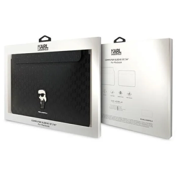 Karl Lagerfeld NFT Saffiano Monogram Ikonik Karl Sleeve - Etui na notebook 14