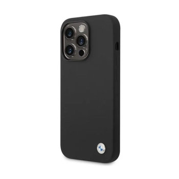 BMW Silicone Metal Logo - Etui iPhone 15 Pro (czarny)