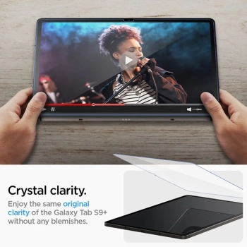 Spigen GLAS.TR EZ FIT - Szkło hartowane do Samsung Galaxy Tab S9+ 12.4