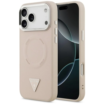 Guess Triangle Logo MagSafe - Etui iPhone 17 Pro (różowy)