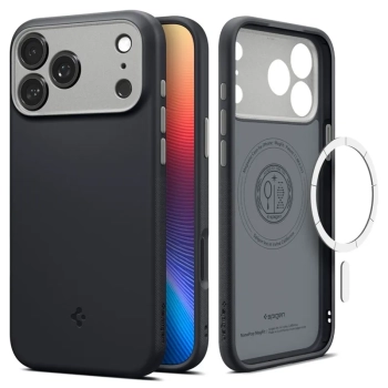 Spigen Nano Pop Mag MagSafe - Etui do iPhone 17 Pro (Black Sesame)