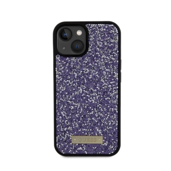 Guess Rhinestone Metal Logo - Etui iPhone 15 (różowy)