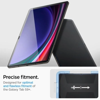 Spigen GLAS.TR EZ FIT - Szkło hartowane do Samsung Galaxy Tab S9+ 12.4