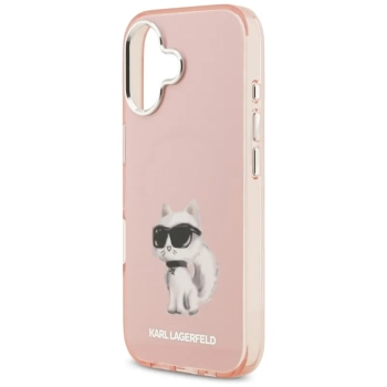 Karl Lagerfeld IML Aquarelle Choupette & Logo MagSafe - Etui iPhone 17 (różowy)