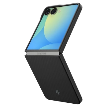 Spigen Airskin Aramid - Etui do Samsung Galaxy Z Flip 7 (Black)