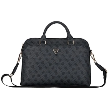 Guess 4G Zipper Pocket Triangle Logo - Torba na notebooka 15" (czarny)