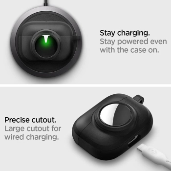 Spigen Tag Armor Duo - Etui do Apple Airpods Pro 1 / 2 / AirTag (Czarny)