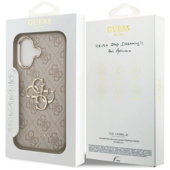 Guess 4G Big 4G Classic Logo - Etui iPhone 17 (różowy / złoty)