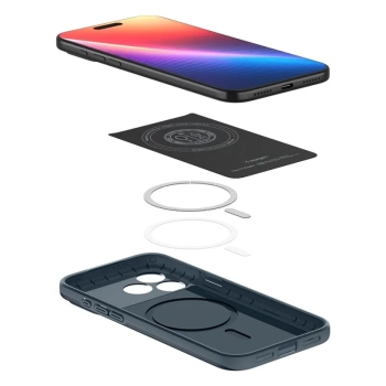 Spigen Thin Fit Mag MagSafe - Etui do iPhone 17 Pro Max (Metal Slate)