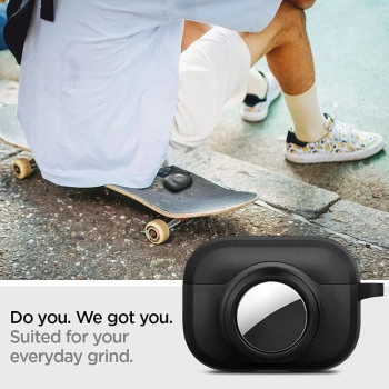 Spigen Tag Armor Duo - Etui do Apple Airpods Pro 1 / 2 / AirTag (Czarny)