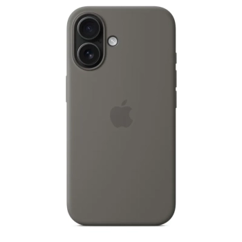 Apple Silicone Case - Silikonowe etui z MagSafe do iPhone 16 (górska szarość)