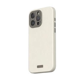 Moshi Napa MagSafe - Skórzane etui iPhone 15 Pro (Eggnog White)