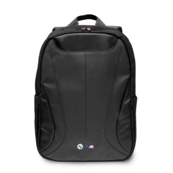 BMW Carbon&Leather Tricolor - Plecak na notebooka 16" (czarny)