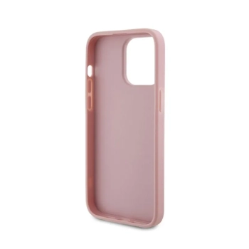 Guess Glitter Script Big 4G - Etui iPhone 15 Pro Max (różowy)