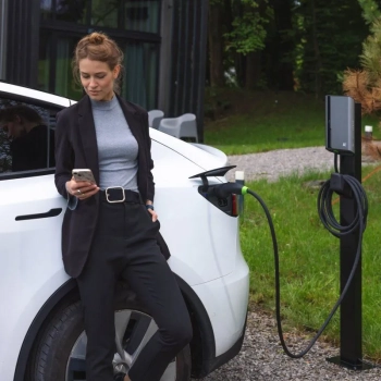 Green Cell - Słupek montażowy GC Habu Post do stacji ładowania samochodów elektrycznych HabuDen Wallbox
