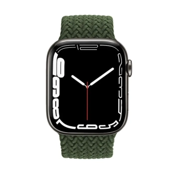 Crong Wave Band - Pleciony pasek do Apple Watch 38/40/41 mm (zielony)