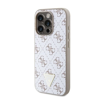 Guess 4G Triangle Metal Logo - Etui iPhone 15 Pro Max (biały)