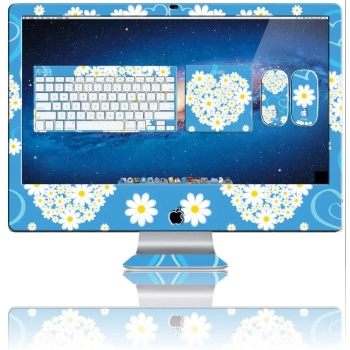 Nexgen Skins - Zestaw skórek na obudowę z efektem 3D iMac 27" (Hearts and Daisies 3D)