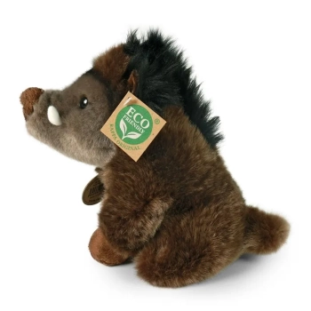 Rappa - Pluszowa realistyczna maskotka Dzik siedzący 18 cm Eco-Friendly