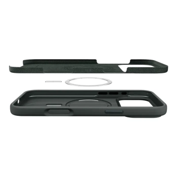 Spigen Silicone Fit Mag MagSafe - Etui do iPhone 17 Pro (Abyss Green)