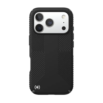Speck Presidio2 Grip MagSafe - Etui iPhone 17 Pro (Black / Slate Grey / White)