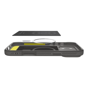 Spigen Rugged Armor Mag MagSafe - Etui do iPhone 17 Pro (Grey)