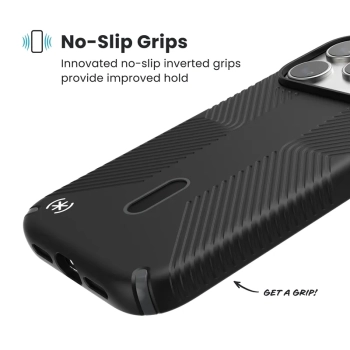 Speck Presidio2 Grip ClickLock & MagSafe - Etui iPhone 17 Pro (Black / Slate Grey / White)