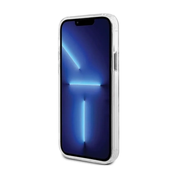 Guess Metal Outline MagSafe - Etui iPhone 12 / iPhone 12 Pro (przezroczysty / srebrny)