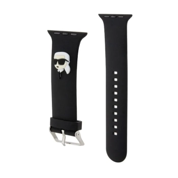 Karl Lagerfeld 3D Rubber Karl Head NFT - Pasek do Apple Watch 38/40/41 mm (czarny)