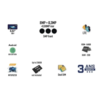 Energizer Ultimate U683S - Smartfon 2GB RAM 64GB 6,82