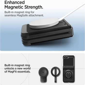 Spigen Tough Armor Pro Mag MagSafe - Etui do Samsung Galaxy Z Flip 6 / 7 FE (Black)