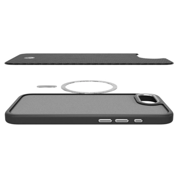 Spigen Enzo Aramid Mag MagSafe - Etui do iPhone 16e (Czarny)