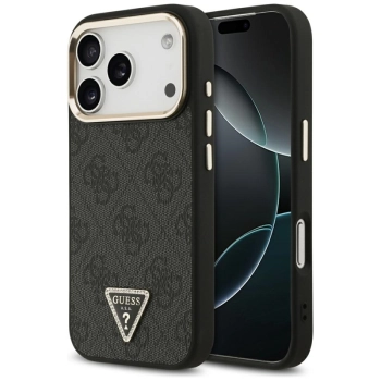 Guess 4G Triangle Logo MagSafe - Etui iPhone 17 Pro (czarny)