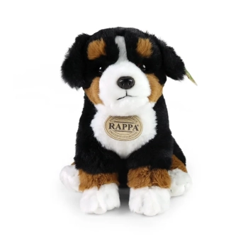 Rappa - Pluszowa realistyczna maskotka Berneński Pies Pasterski siedzący 23 cm Eco-Friendly Soft Collection