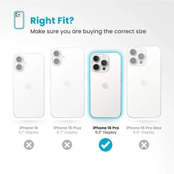 Speck Presidio2 Grip - Etui iPhone 16 Pro (Coastal Blue / Dust Grey / White)