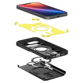Spigen Tough Armor Mag MagSafe - Etui do iPhone 16e (Czarny)