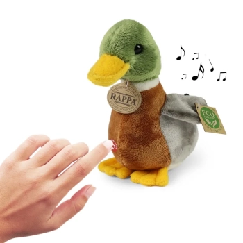 Rappa - Pluszowa realistyczna maskotka Kaczka Krzyżówka z dźwiękiem 22 cm Eco-Friendly