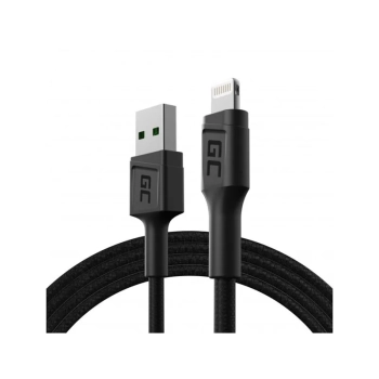 Green Cell PowerStream - Kabel USB-A do Lightning 120cm, 2.4A - Czarny