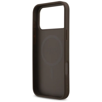 Guess 4G Printed Stripes MagSafe - Etui iPhone 17 Pro Max (brązowy)