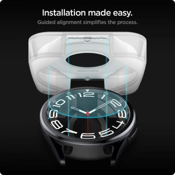 Spigen GLAS.TR EZ FIT 2-Pack - Szkło hartowane do Samsung Galaxy Watch 6 Classic 43 mm (2 szt)