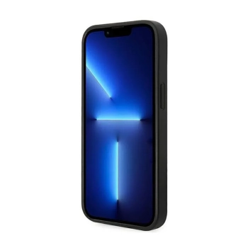 Guess 4G Bottom Stripe Metal Logo Collection - Etui iPhone 14 Plus (szary)